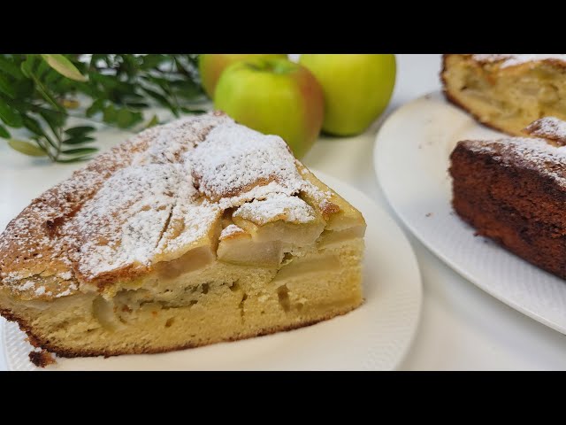 Самый простой и самый вкусный рецепт шарлотки с яблоками - пышный, нежный, просто тает во рту!