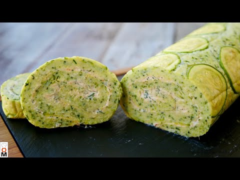 Рулет из кабачков легкая и вкусная закуска