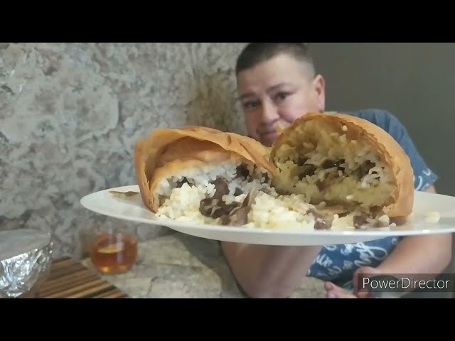 Божественный пирог с рисом и желудками