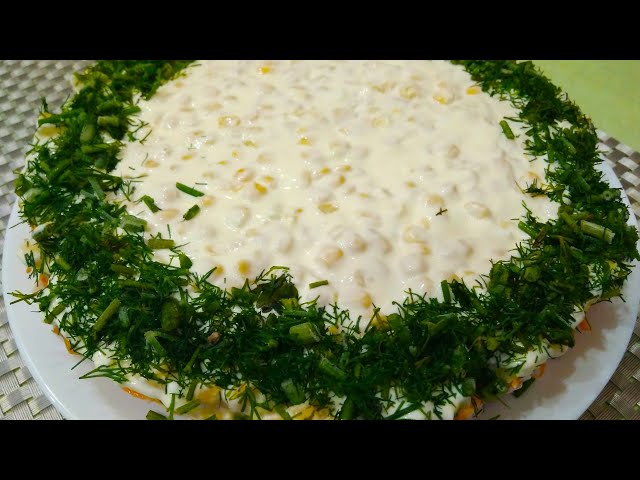 Салат с копченой курицей