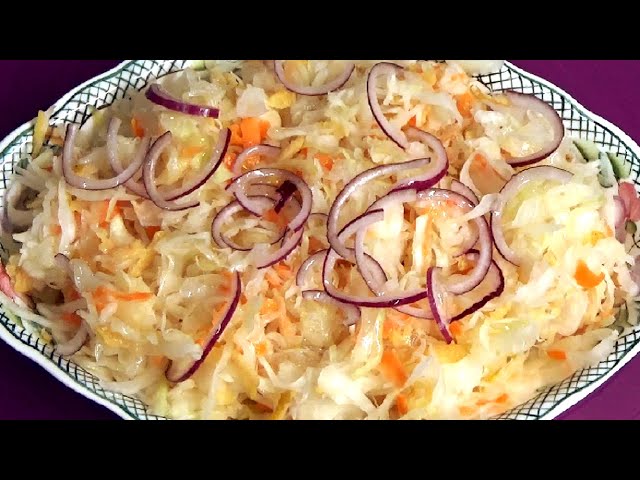 Квашеная капуста с айвой. Это очень вкусно и ароматно