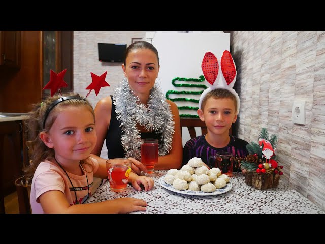 Песочное печенье Снежки с грецкими орехами. Песочное тесто без яиц самое нежное и рассыпчатое