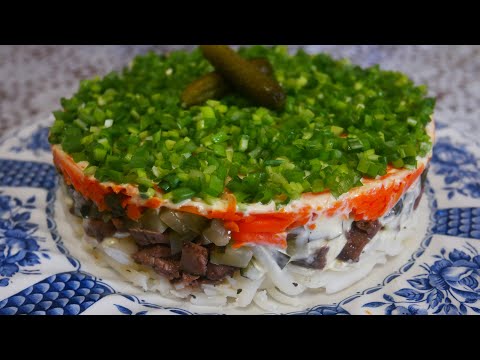 Впервые на экранах! Салат с куриной печенью