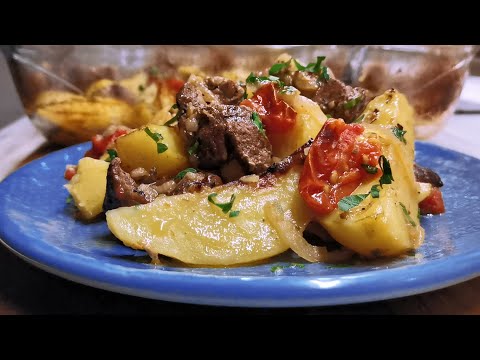 Мясо с картошкой в духовке 