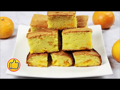 Пышный пирог с мандаринами, быстро и вкусно