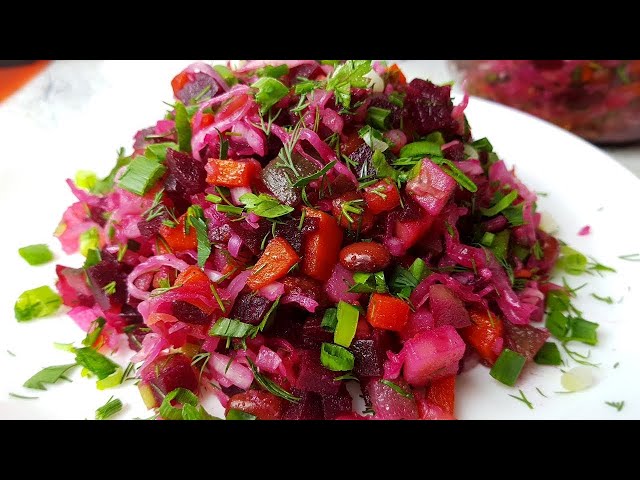 Винегрет с фасолью. Очень вкусно, просто и полезно