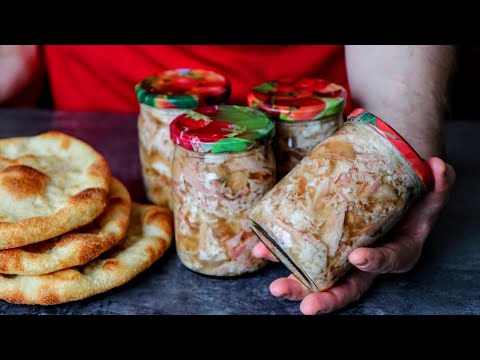 Вместо тушенки и колбасы! Заготовка холодца в банках просто и вкусно