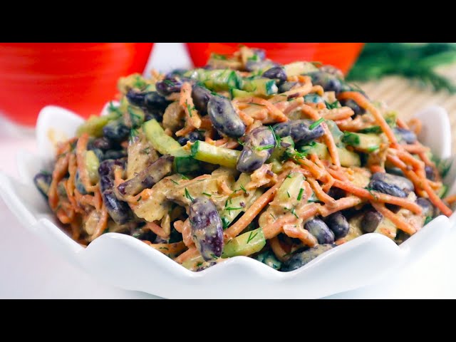 Новый салат из четырёх ингредиентов! Вкусный салат Пикантная курочка