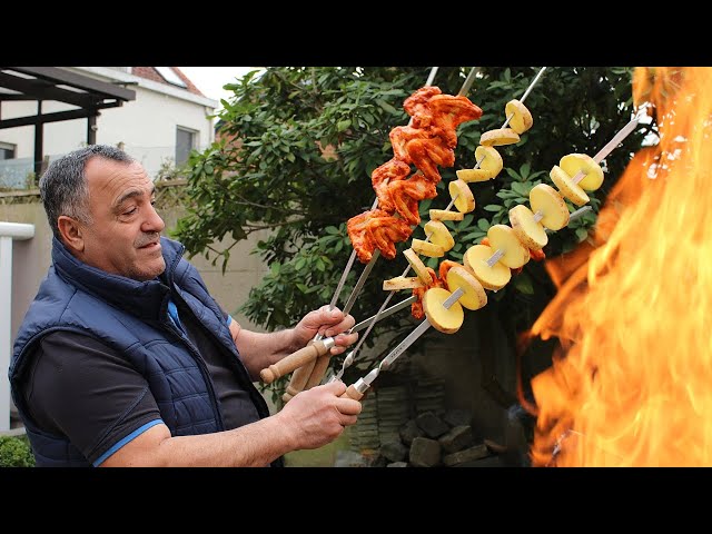 Шашлык настолько вкусный и сочный, что пришлось готовить второй раз