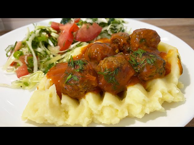 Быстрый и вкусный обед накормим всю семью. Тефтельки с овощами