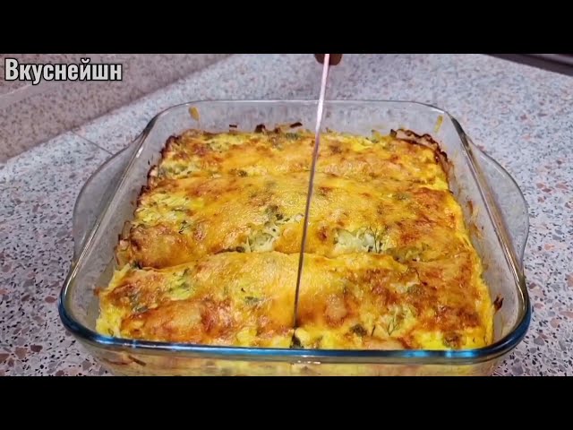 Все смешали и готово! Летом часто готовлю! Вкусная запеканка из капусты