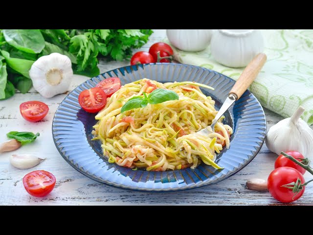 Как приготовить спагетти из кабачков? Вкусные, диетические, без муки, без глютена, быстро и полезно